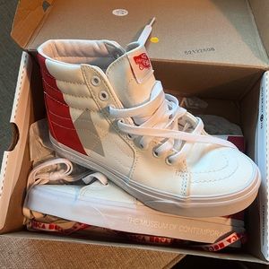 Vans SK8-HI MOCA logo marshmallow Women’s 6.0, Mens 4.5